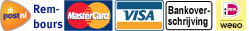 TNT, iDEAL, MasterCard of Visa